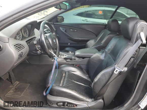 2005 BMW 6 Series 645Ci with VIN WBAEK73485B324653, listed as a Copart auction lot 51782585 with 123,602 mi miles and Clean Title. Bid and sale history available at carsss.com. Image 7.