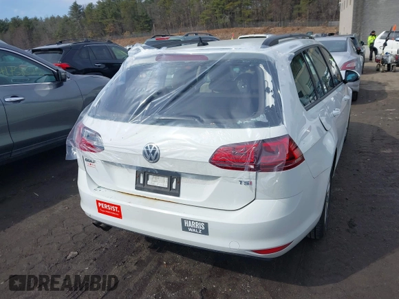 2017 Volkswagen Golf SportWagen S with VIN 3VWA17AUXHM500846, listed as a IAAI auction lot 41767974 with 91,077 mi miles. Bid and sale history available at carsss.com. Image 16.