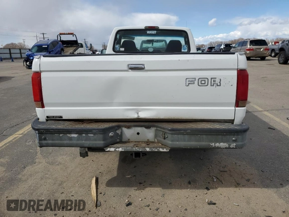1995 Ford F-150 with VIN 2FTEF15N0SCA33333, listed as a Copart auction lot 49594735 with 186,762 mi miles and Salvage Title. Bid and sale history available at carsss.com. Image 6.