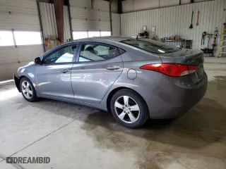 2013 Hyundai Elantra GLS PZEV with VIN 5NPDH4AE7DH311252, listed as a Copart auction lot 49475965 with 124,332 mi miles and Salvage Title. Bid and sale history available at carsss.com. Image 2.