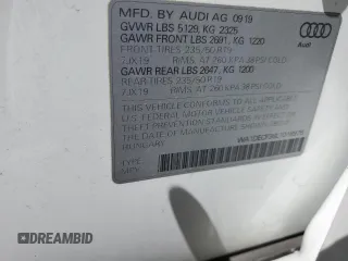 2020 Audi Q3 S line Premium with VIN WA1DECF36L1016976, listed as a Copart auction lot 49658255 with 15,404 mi miles and Salvage Title. Bid and sale history available at carsss.com. Image 14.