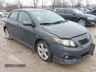 2009 Toyota Corolla XRS with VIN 2T1BE40E49C027671, listed as a IAAI auction lot 41754617 with 159,569 mi miles. Bid and sale history available at carsss.com. Image 1.