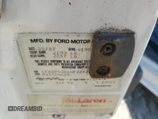1987 Ford Mustang with VIN 1FABP40E6HF228235, listed as a Copart auction lot 76833284 with 95,222 mi miles and Salvage title. Bid and sale history available at DreamBid. Image 12.