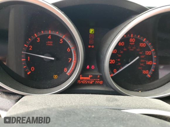 2010 Mazda 3 S Sport with VIN JM1BL1H63A1289949, listed as a Copart auction lot 54698905 with 154,054 mi miles and Salvage Title. Bid and sale history available at DreamBid. Image 9.