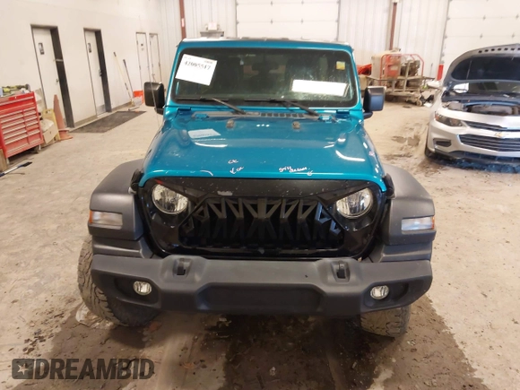 2019 Jeep Wrangler Unlimited Sport Altitude with VIN 1C4HJXDG0KW617379, listed as a IAAI auction lot 42005517 with 91,296 mi miles and . Bid and sale history available at DreamBid. Image 12.