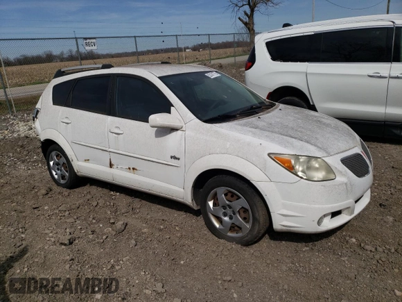 2005 Pontiac Vibe with VIN 5Y2SL66815Z454096, listed as a Copart auction lot 53141775 with 104,379 mi miles and Clean Title. Bid and sale history available at DreamBid. Image 4.