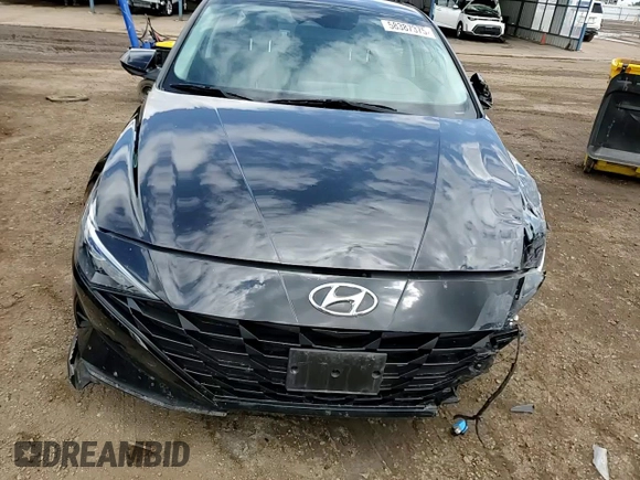 2023 Hyundai Elantra SEL with VIN KMHLM4AG3PU372242, listed as a Copart auction lot 58387375 with 13,746 mi miles and Salvage title. Bid and sale history available at DreamBid. Image 13.