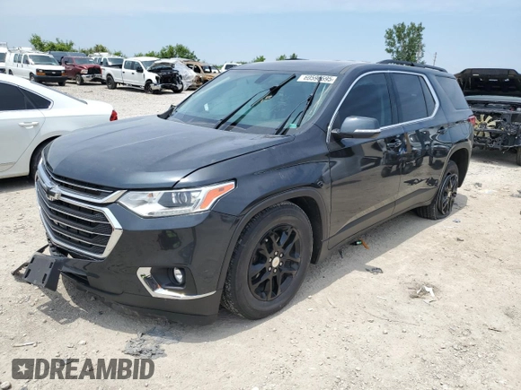 2021 Chevrolet Traverse LT Cloth with VIN 1GNERGKW7MJ187797, listed as a Copart auction lot 60596595 with 39,508 mi miles and Salvage title. Bid and sale history available at DreamBid. Image 1.
