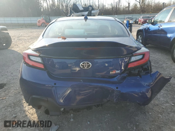 2023 Toyota GR86 Premium with VIN JF1ZNBF19P8753516, listed as a Copart auction lot 81318024 with 0 mi miles and Salvage Title. Bid and sale history available at carsss.com. Image 6.