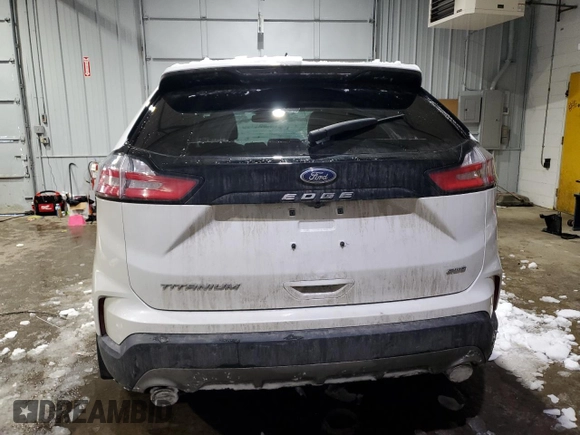 2022 Ford Edge Titanium with VIN 2FMPK4K93NBA63381, listed as a Copart auction lot 45031605 with 24,075 mi miles and Salvage Title. Bid and sale history available at carsss.com. Image 6.