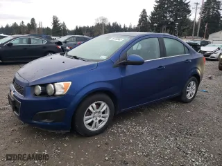 2014 Chevrolet Sonic LT with VIN 1G1JC5SH9E4202310, listed as a Copart auction lot 46159965 with 105,487 mi miles and Clean Title. Bid and sale history available at carsss.com. Image 1.