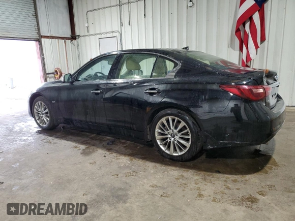 2019 Infiniti Q50 Luxe with VIN JN1EV7AR6KM556566, listed as a Copart auction lot 50066695 with 64,801 mi miles and Clean Title. Bid and sale history available at carsss.com. Image 2.