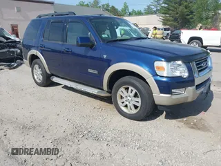 2008 Ford Explorer Eddie Bauer z VIN 1FMEU74868UA20840, wystawiony jako IAAI lot #42367568 z przebiegiem 153 627 mil mil oraz . Historia ofert i sprzedaży dostępna na DreamBid. Obrazek 1.