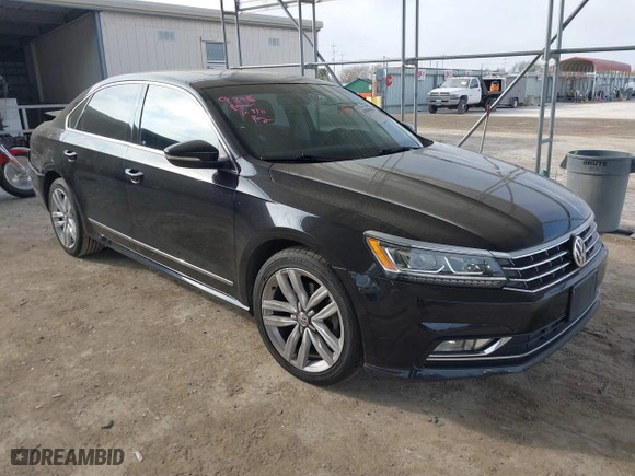 2017 Volkswagen Passat 1.8T SE w/Technology with VIN 1VWGT7A36HC074702, listed as a IAAI auction lot 41805024 with 124,857 mi miles. Bid and sale history available at carsss.com. Image 1.