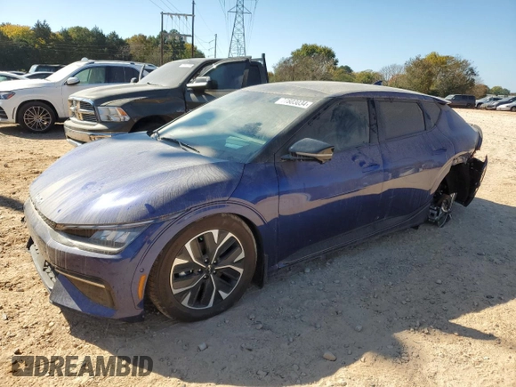 2024 Kia EV6 GT-Line with VIN KNDC44LA6R5206551, listed as a Copart auction lot 77803034 with 5,074 mi miles and Salvage Title. Bid and sale history available at carsss.com. Image 1.