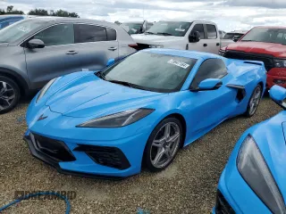 2021 Chevrolet Corvette 1LT with VIN 1G1YA3D45M5123969, listed as a Copart auction lot 73947164 with 0 mi miles and Salvage Title. Bid and sale history available at carsss.com. Image 1.
