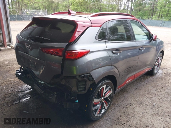 2019 Hyundai Kona Ultimate with VIN KM8K53A5XKU303722, listed as a IAAI auction lot 42095984 with 66,134 mi miles and . Bid and sale history available at DreamBid. Image 4.