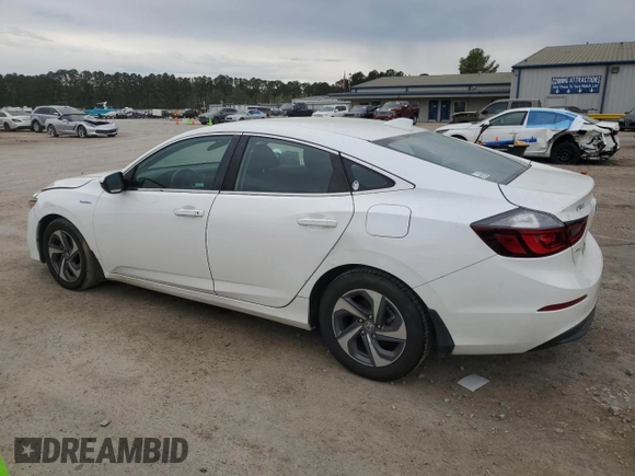 2019 Honda Insight EX with VIN 19XZE4F56KE017334, listed as a Copart auction lot 50758585 with 137,923 mi miles and Salvage Title. Bid and sale history available at carsss.com. Image 2.