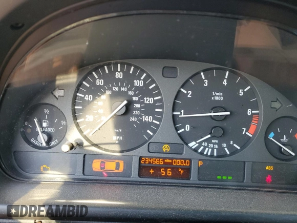 1999 BMW 5 Series 528iA with VIN WBADM634XXGU02243, listed as a Copart auction lot 74981184 with 234,566 mi miles and Salvage Title. Bid and sale history available at carsss.com. Image 9.
