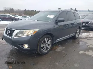 2013 Nissan Pathfinder SL with VIN 5N1AR2MM2DC632288, listed as a IAAI auction lot 41499281 with 120,182 mi miles and . Bid and sale history available at DreamBid. Image 2.