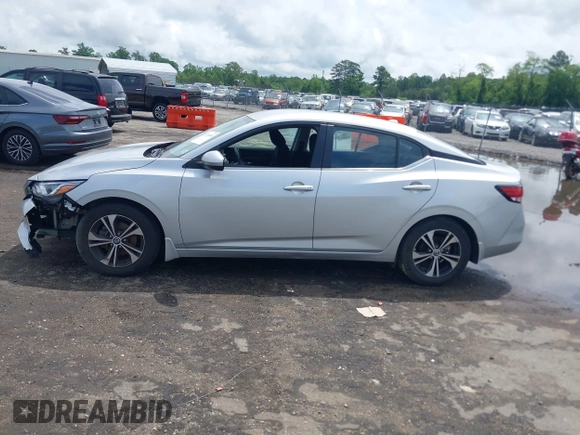 2021 Nissan Sentra SV z VIN 3N1AB8CV5MY299245, wystawiony jako IAAI lot #42180004 z przebiegiem 25 856 mil mil oraz . Historia ofert i sprzedaży dostępna na DreamBid. Obrazek 14.