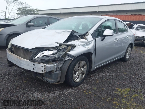 2013 Honda Civic LX with VIN 2HGFB2F50DH565533, listed as a IAAI auction lot 41774367 with 186,005 mi miles and . Bid and sale history available at DreamBid. Image 2.