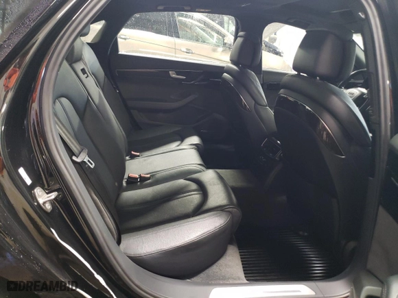 2017 Audi A8 L with VIN WAU44AFD2HN014533, listed as a Copart auction lot 46684705 with 94,030 mi miles and Salvage Title. Bid and sale history available at carsss.com. Image 10.