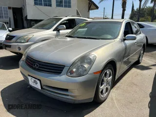 2003 Infiniti G35 w/Leather with VIN JNKCV51E73M000353, listed as a Copart auction lot 73202104 with 240,207 mi miles and Clean Title. Bid and sale history available at DreamBid. Image 2.