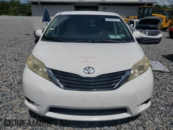 2011 Toyota Sienna LE AAS with VIN 5TDKK3DC9BS100400, listed as a Copart auction lot 62060125 with 210,274 mi miles and Salvage title. Bid and sale history available at DreamBid. Image 5.