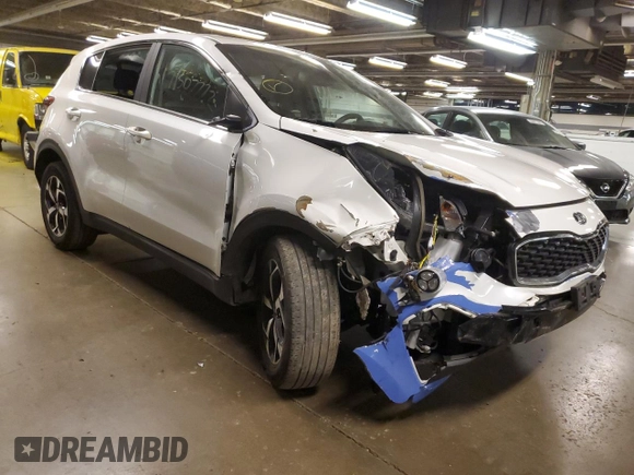 2022 Kia Sportage LX with VIN KNDPMCAC8N7007676, listed as a Copart auction lot 49145884 with 51,537 mi miles and Salvage Title. Bid and sale history available at DreamBid. Image 4.