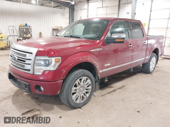 2013 Ford F-150 XL with VIN 1FTFW1ETXDFB30310, listed as a IAAI auction lot 41419674 with 122,926 mi miles. Bid and sale history available at carsss.com. Image 2.
