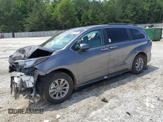2024 Toyota Sienna XLE with VIN 5TDYRKEC4RS221392, listed as a Copart auction lot 59440165 with 5,890 mi miles and Salvage title. Bid and sale history available at DreamBid. Image 1.
