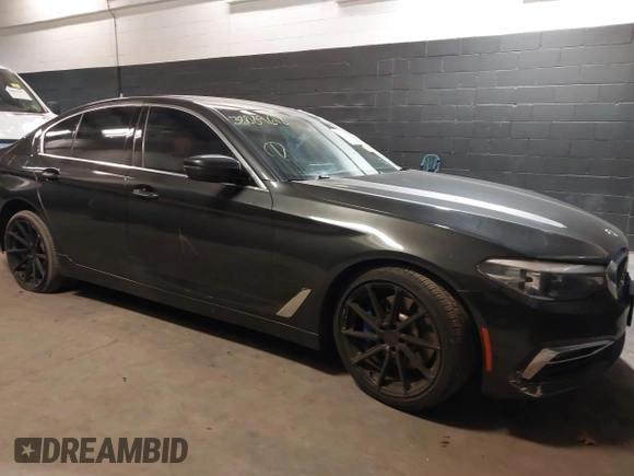 2017 BMW 5 Series 530i xDrive with VIN WBAJA7C35HG905401, listed as a IAAI auction lot 38089618 with 107,692 mi miles and . Bid and sale history available at carsss.com. Image 1.