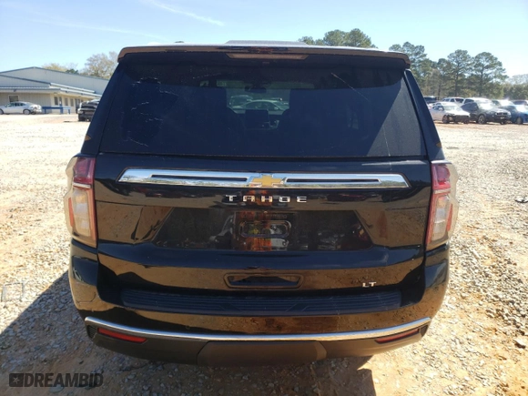 2021 Chevrolet Tahoe LT with VIN 1GNSCNKD1MR363221, listed as a Copart auction lot 49386995 with 59,789 mi miles and Salvage Title. Bid and sale history available at carsss.com. Image 6.