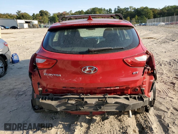 2013 Hyundai Elantra GT with VIN KMHD35LE1DU107615, listed as a Copart auction lot 75410724 with 24,150 mi miles and Salvage Title. Bid and sale history available at carsss.com. Image 6.