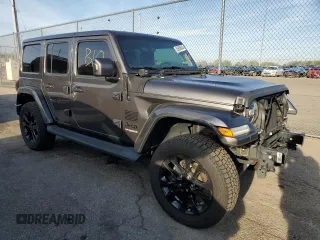 2021 Jeep Wrangler Unlimited Sahara Altitude with VIN 1C4HJXEN4MW514708, listed as a Copart auction lot 53939635 with 60,161 mi miles and Salvage title. Bid and sale history available at DreamBid. Image 4.