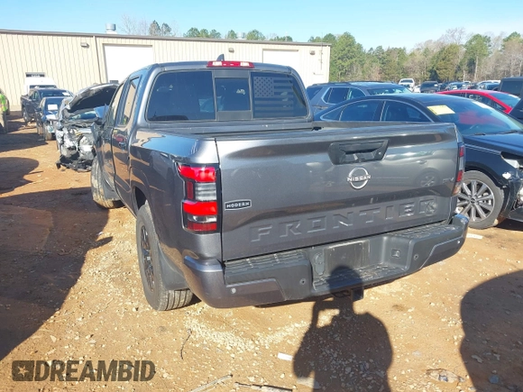 2022 Nissan Frontier SV with VIN 1N6ED1EJ8NN624394, listed as a IAAI auction lot 41875530 with 71,309 mi miles. Bid and sale history available at carsss.com. Image 3.