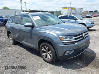 2018 Volkswagen Atlas SEL with VIN 1V2MR2CA8JC553520, listed as a IAAI auction lot 42301019 with 111,617 mi miles and . Bid and sale history available at DreamBid. Image 1.