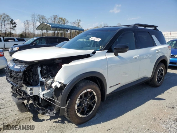 2024 Nissan Pathfinder Rock Creek with VIN 5N1DR3BD2RC287650, listed as a Copart auction lot 49102925 with 2,057 mi miles and Salvage Title. Bid and sale history available at carsss.com. Image 1.