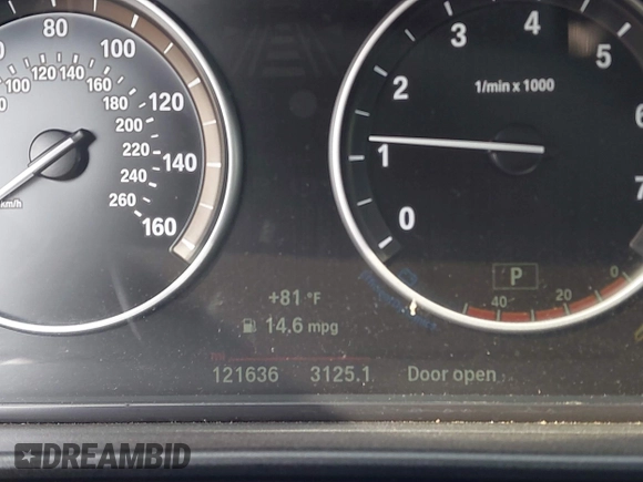 2015 BMW 5 Series 528i with VIN WBA5A5C58FD520694, listed as a IAAI auction lot 41804906 with 121,636 mi miles. Bid and sale history available at carsss.com. Image 16.