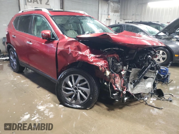 2016 Nissan Rogue SL with VIN 5N1AT2MV9GC770781, listed as a Copart auction lot 45149625 with 89,922 mi miles and Salvage Title. Bid and sale history available at DreamBid. Image 4.