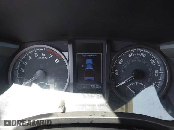2020 Toyota Tacoma SR5 with VIN 3TMAZ5CN1LM139635, listed as a IAAI auction lot 42313763 with 72,752 mi miles and . Bid and sale history available at DreamBid. Image 7.