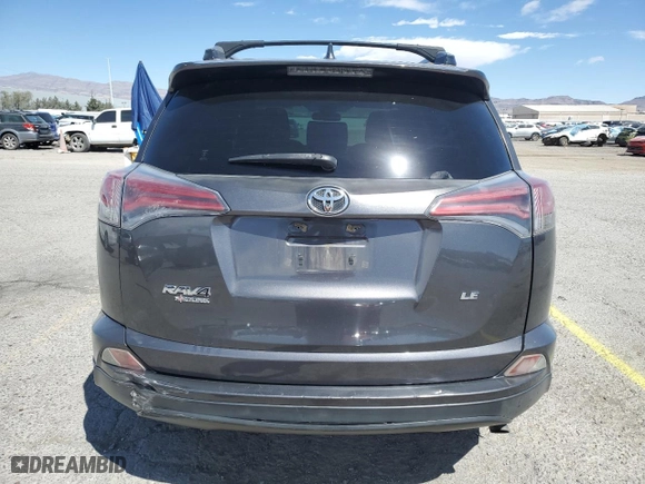2017 Toyota RAV4 LE with VIN JTMZFREV1HJ105649, listed as a Copart auction lot 51488355 with 207,126 mi miles and Salvage Title. Bid and sale history available at carsss.com. Image 6.
