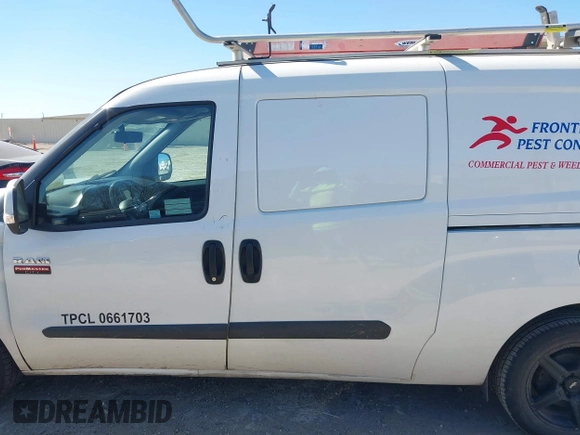 2017 Ram ProMaster City Cargo Van Tradesman SLT with VIN ZFBERFBB7H6D87755, listed as a IAAI auction lot 41678300 with 182,587 mi miles. Bid and sale history available at carsss.com. Image 14.