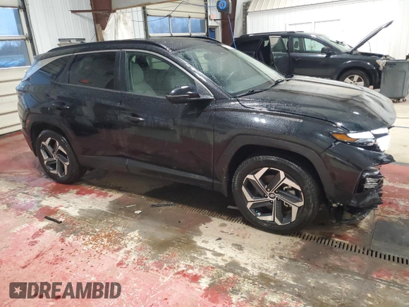 2024 Hyundai Tucson SEL with VIN 5NMJFCDE3RH350634, listed as a Copart auction lot 50632875 with 5,539 mi miles and Salvage Title. Bid and sale history available at carsss.com. Image 4.
