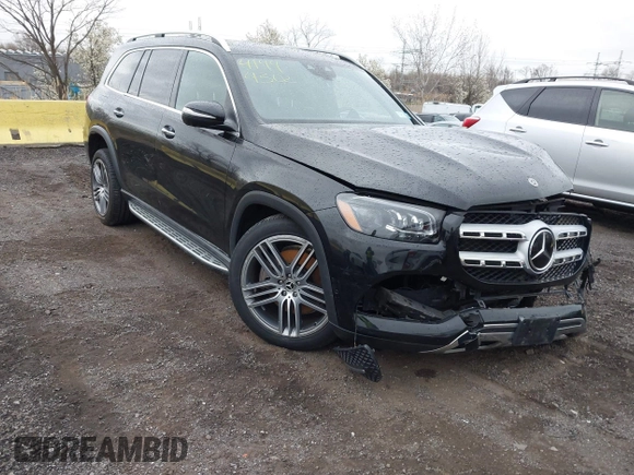 2021 Mercedes-Benz GLS 450 with VIN 4JGFF5KE0MA352134, listed as a IAAI auction lot 41994302 with 49,550 mi miles and . Bid and sale history available at DreamBid. Image 1.