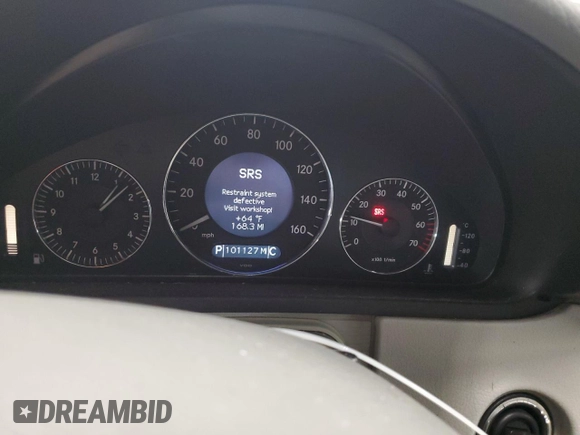 2004 Mercedes-Benz CLK 320 with VIN WDBTK65G54T005178, listed as a Copart auction lot 58312605 with 101,127 mi miles and Salvage title. Bid and sale history available at DreamBid. Image 9.