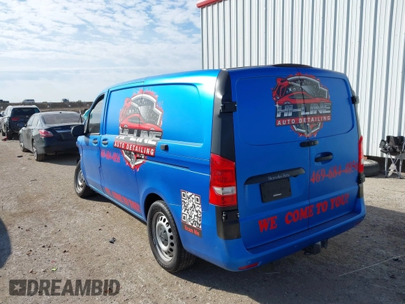 2018 Mercedes-Benz Metris Cargo with VIN WD3PG2EA8J3458614, listed as a IAAI auction lot 41424959 with 69,824 mi miles. Bid and sale history available at carsss.com. Image 3.