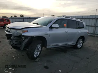 2011 Toyota Highlander Hybrid Limited with VIN JTEDC3EHXB2001572, listed as a Copart auction lot 79129854 with 150,193 mi miles and Salvage Title. Bid and sale history available at carsss.com. Image 1.