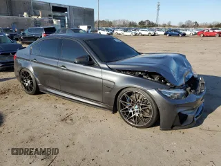 2018 BMW M3 with VIN WBS8M9C54J5K99041, listed as a Copart auction lot 43798544 with 18,972 mi miles. Bid and sale history available at carsss.com. Image 4.